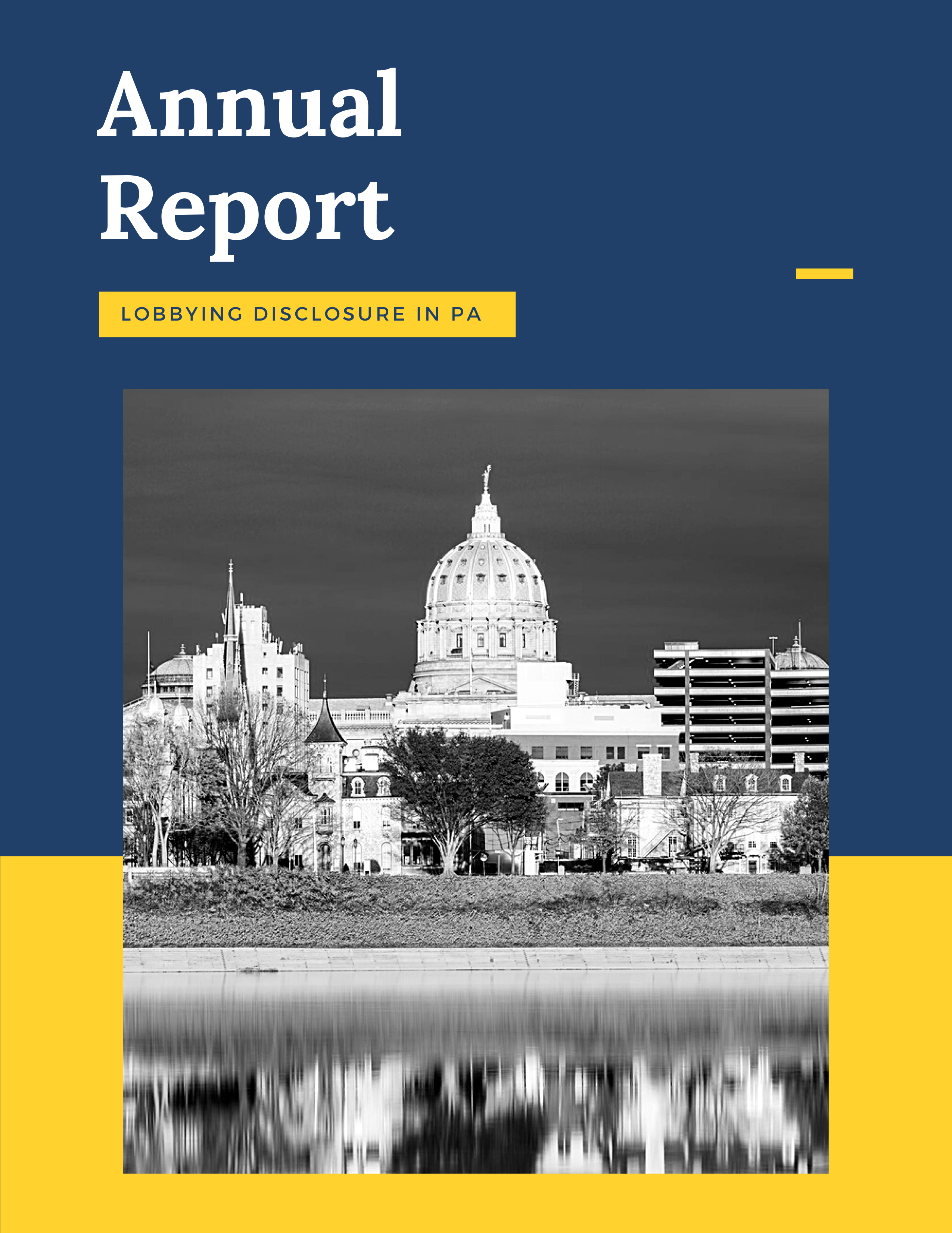 2021 Annual Report on Lobbying Disclosure in Pennsylvania Report Cover