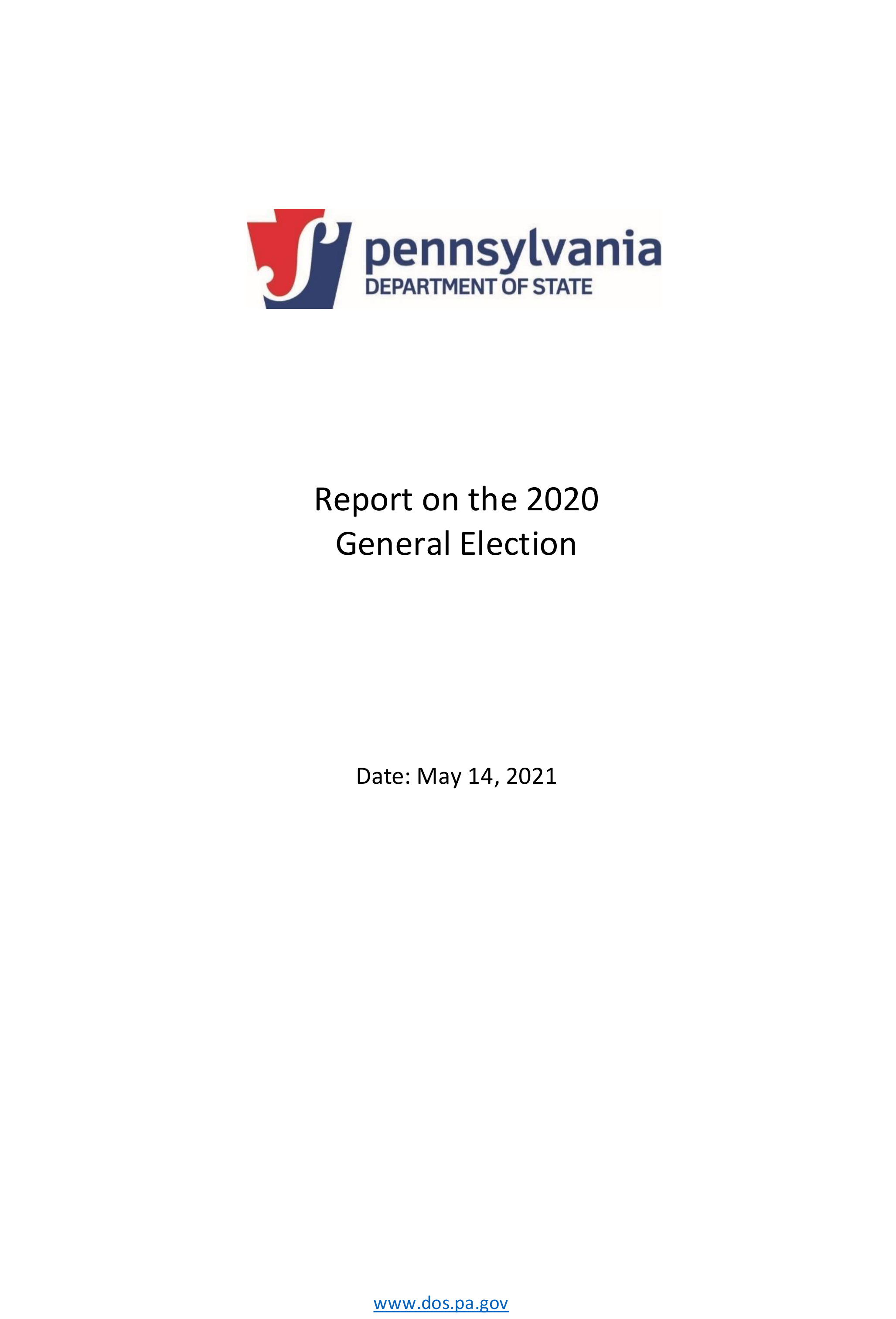 2020 general election report cover