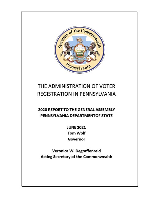 2019 Voter Registration Report Cover
